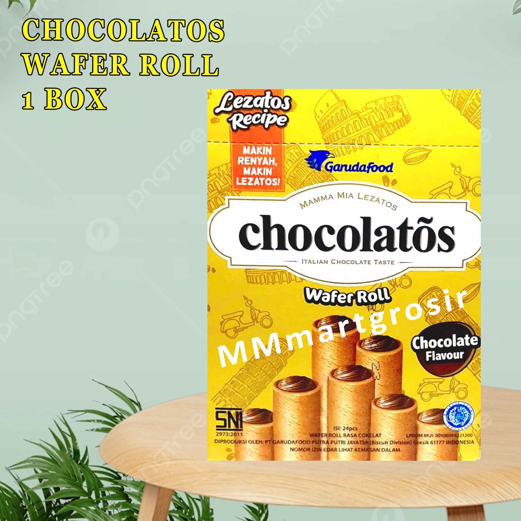 CHOCOLATOS WAFER ROLL 8,5g MIN 1 BOX 24pcs