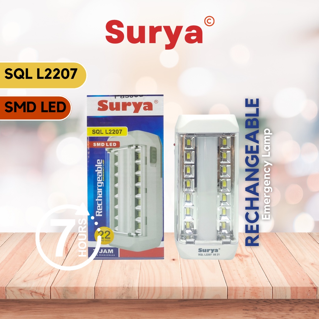 Surya Lampu Emergency SQL L2207 LED / Emergancy Lamp / Lampu Darurat