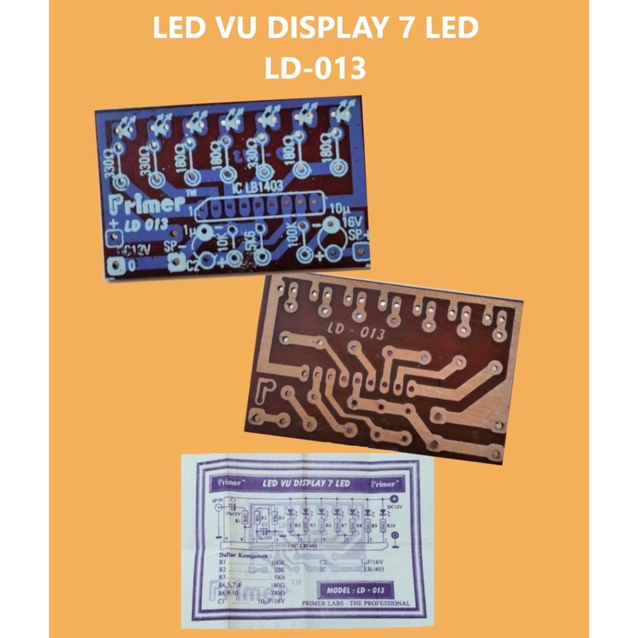 PCB Led VU Display 7 Led (LD 013)