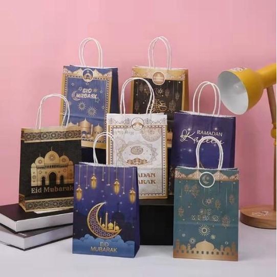 

Paper Goodie Bag Tas Parcel Bingkisan Lebaran Idul Fitri Eid Mubarak 057