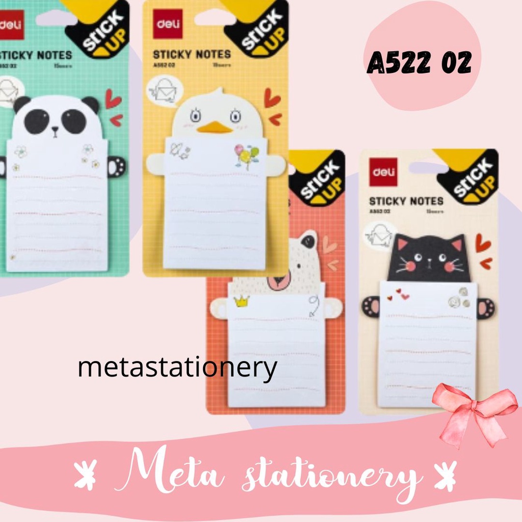 

Memo Stick / Kertas Memo / Sticky Notes Deli A522 02