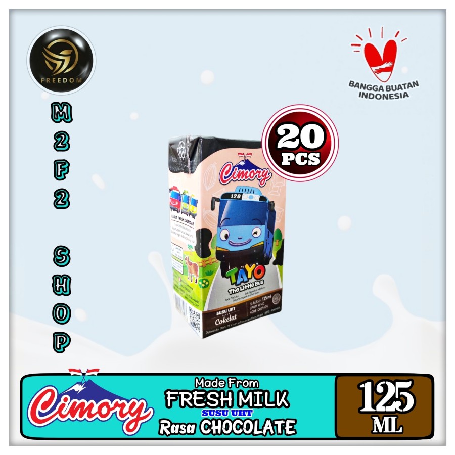 

Susu Cimory Fresh Milk Kotak UHT Cokelat | Chocolate Original - 125 ml (Kemasan 20 Pcs)