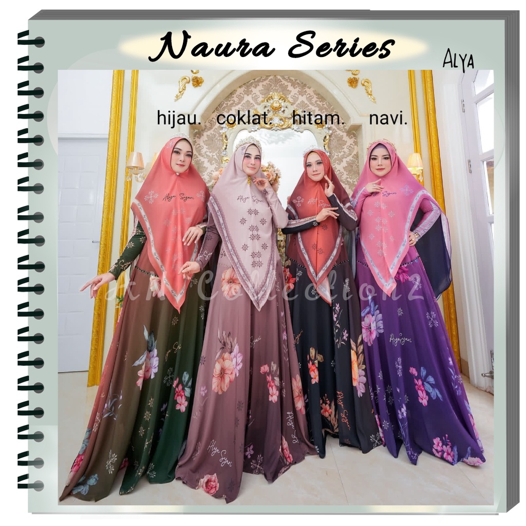 Naura series gamis syari original by Alya syari
