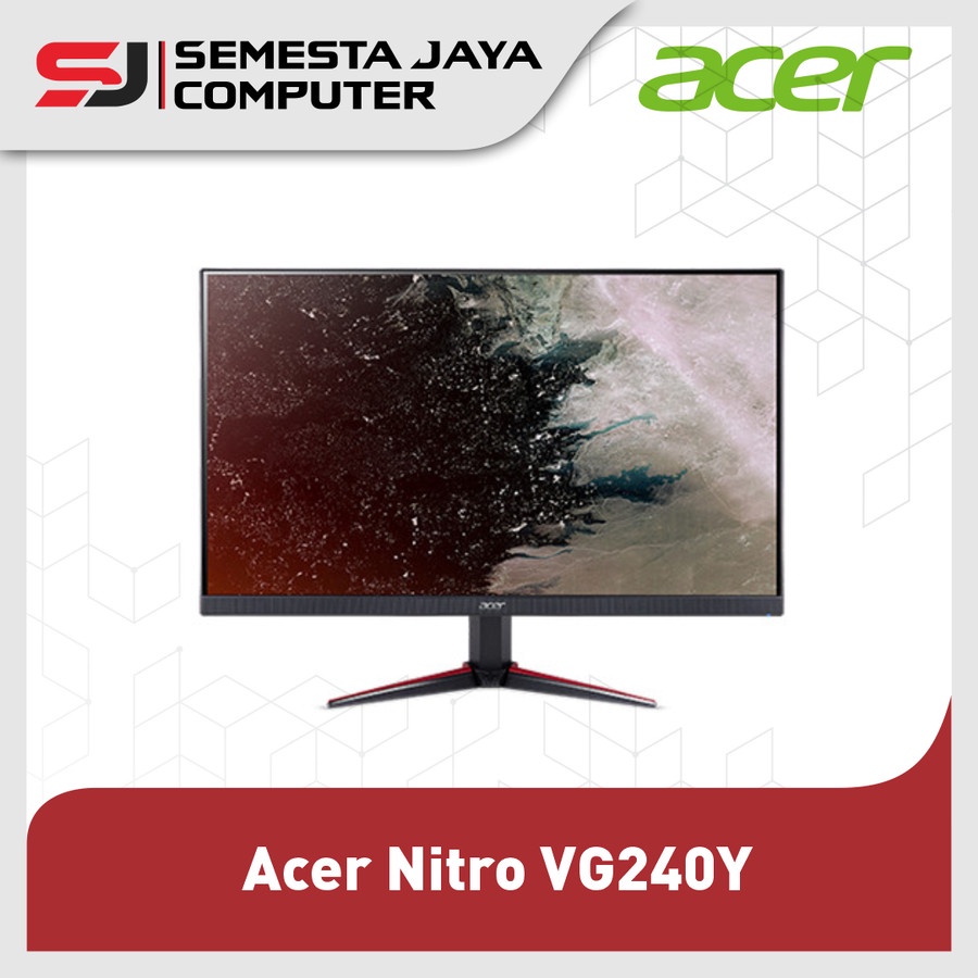 Acer Nitro VG240Y Gaming Monitor 23.8&quot; FHD, IPS, 75Hz, 1ms, FreeSync