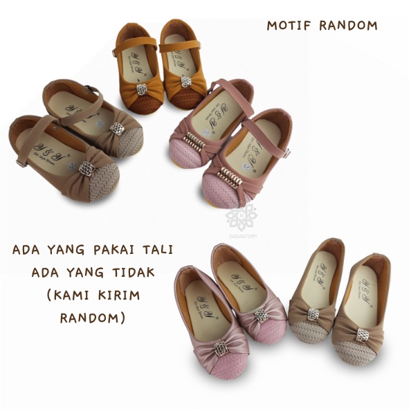 SEPATU FLATSHOES ANAK PEREMPUAN TALI 1 2 3 TAHUN HA10