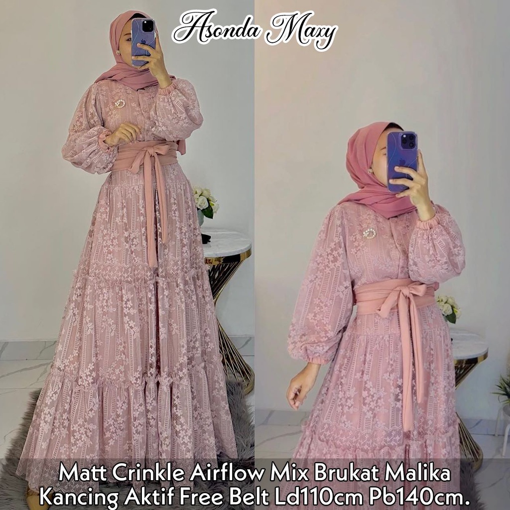 ASONDA DRESS BRUKAT MALIKA MODEL KEKINIAN