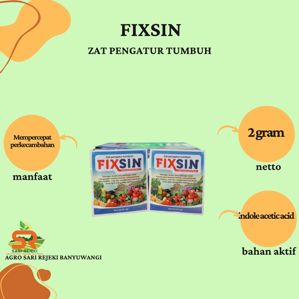 ZPT PERANGSANG AKAR FIXSIN 2GR AUKSIN LEBIH TINGGI