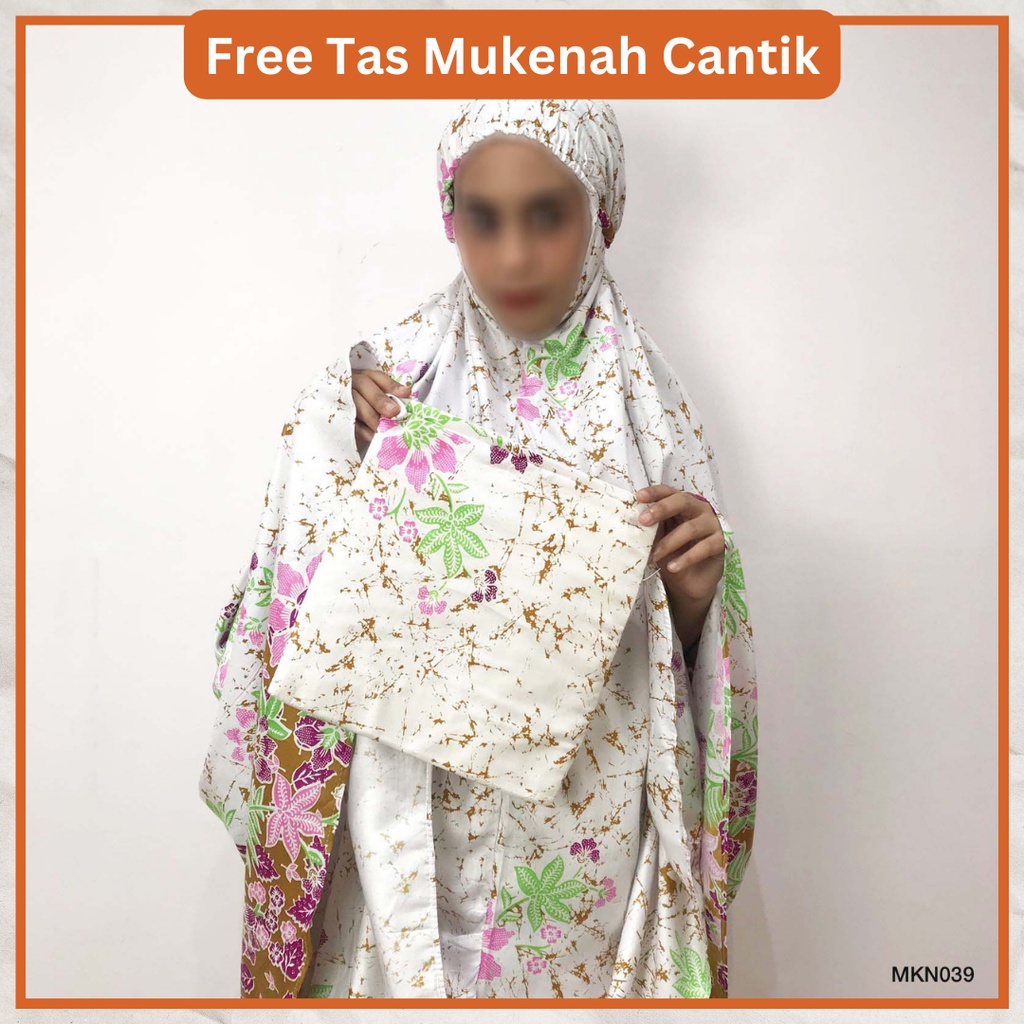 Ezpata Mukena Bali Batik Standart Dewasa Rukuh Putusan Ikat Kepala Karet Free Tas Cantik Terbaru Termurah