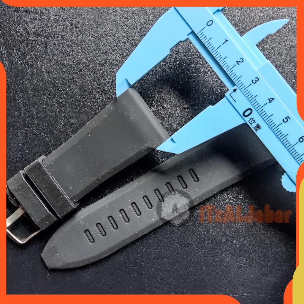 Tali jam tangan Karet 28mm Strap Tali jam Rubber hitam 28mm WH207