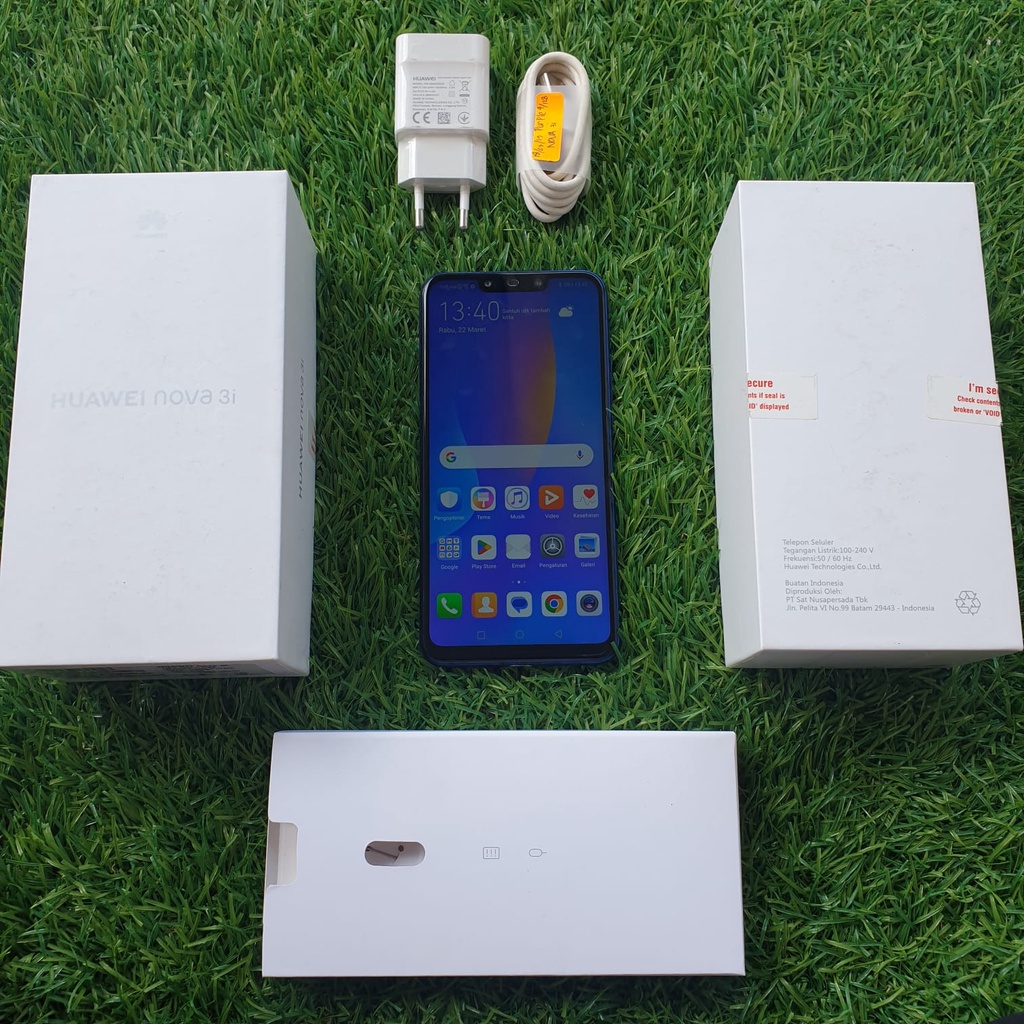 HUAWEI NOVA 3I SECOND 4/128 GB HP SECOND HANDPHONE SECOND HP SEKEN HP BEKAS HP MURAH