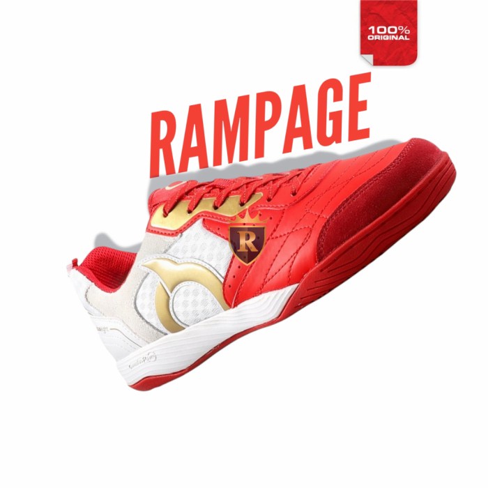 {MentariStore} Sepatu Futsal Ortuseight Jogosala Rampage in Merah Putih Original Berkualitas