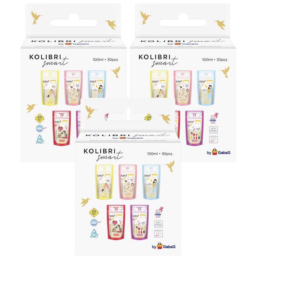 12.12 Flash Sale Bundling 3 Box Kantong Asi 100ml WFH (Work From Heart) - Kolibri Smart - Kantong As