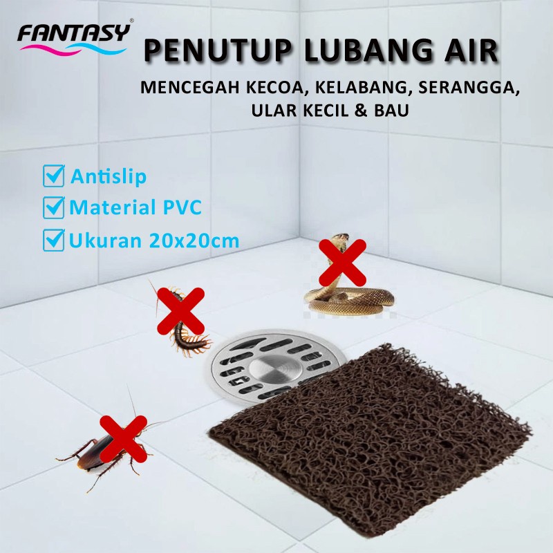 Penutup tutup avur lubang air got kamar mandi anti kecoa kelabang ular