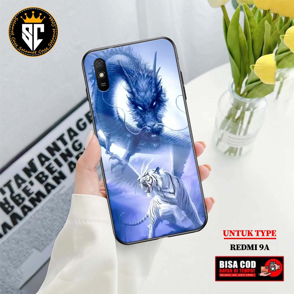Case Xiaomi Redmi 9A Casing Xiaomi Redmi 9A Selamet Case [DRAGON] Softcase Glass - Hardcase Glossy -