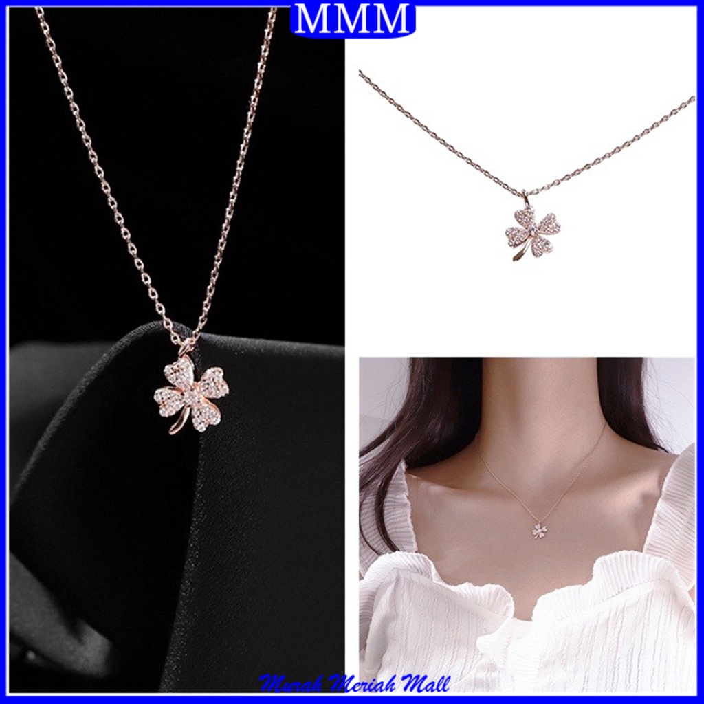 MMM Kalung 6538 Titanium Crystal Woman Fashion Jewerly impor