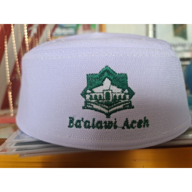 Peci Malaysia Logo Masjid Ba'alawi Aceh