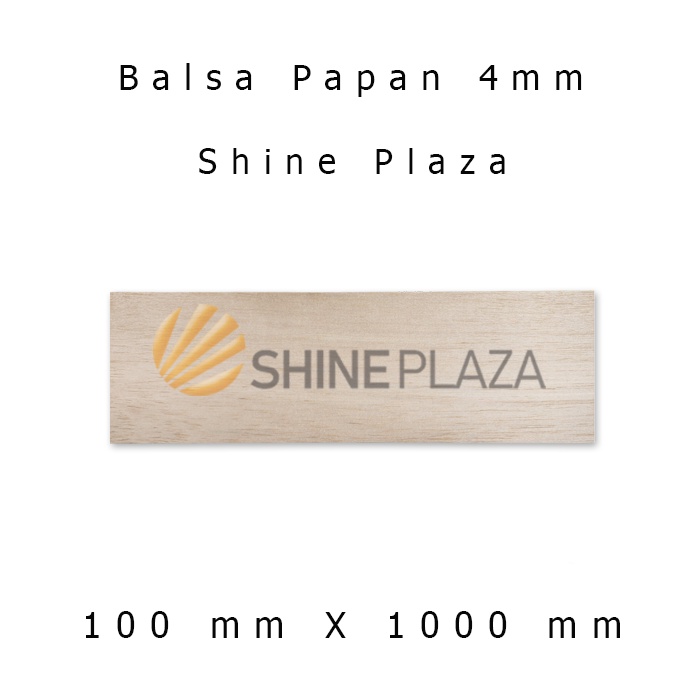 Kayu Balsa Papan 4mm - Balsa Sheet 4 mm - Bahan Maket Khusus Gosend