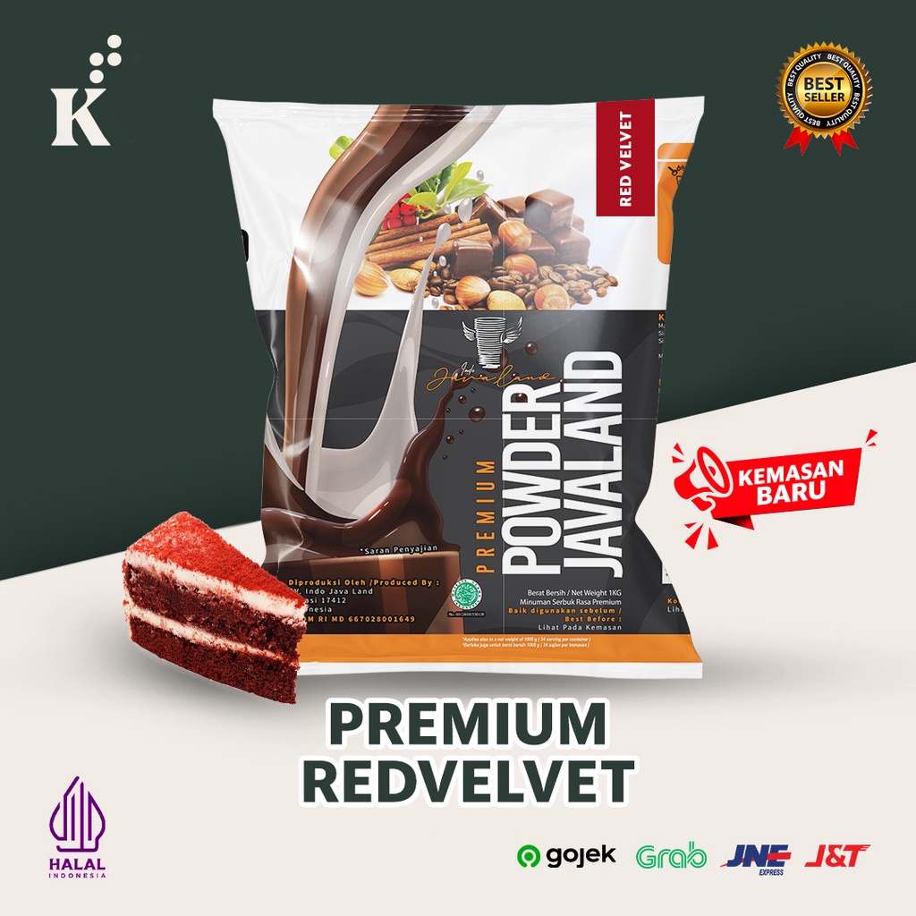 

Ready Stock-Cod Bubuk Minuman Premium Red Velvet Javaland Grande 1kg