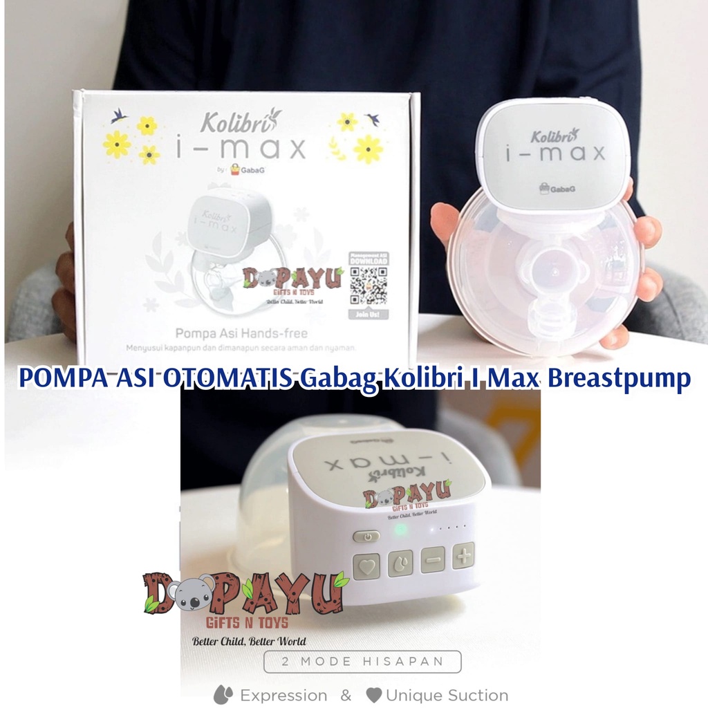 POMPA ASI OTOMATIS ELECTRIC BREASTPUMP GABAG KOLIBRI I MAX