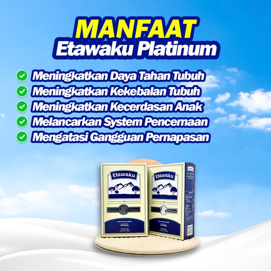 

Etawaku Platinum - Susu Kambing & Krimer Bebas Alergi dan Rendah Gula