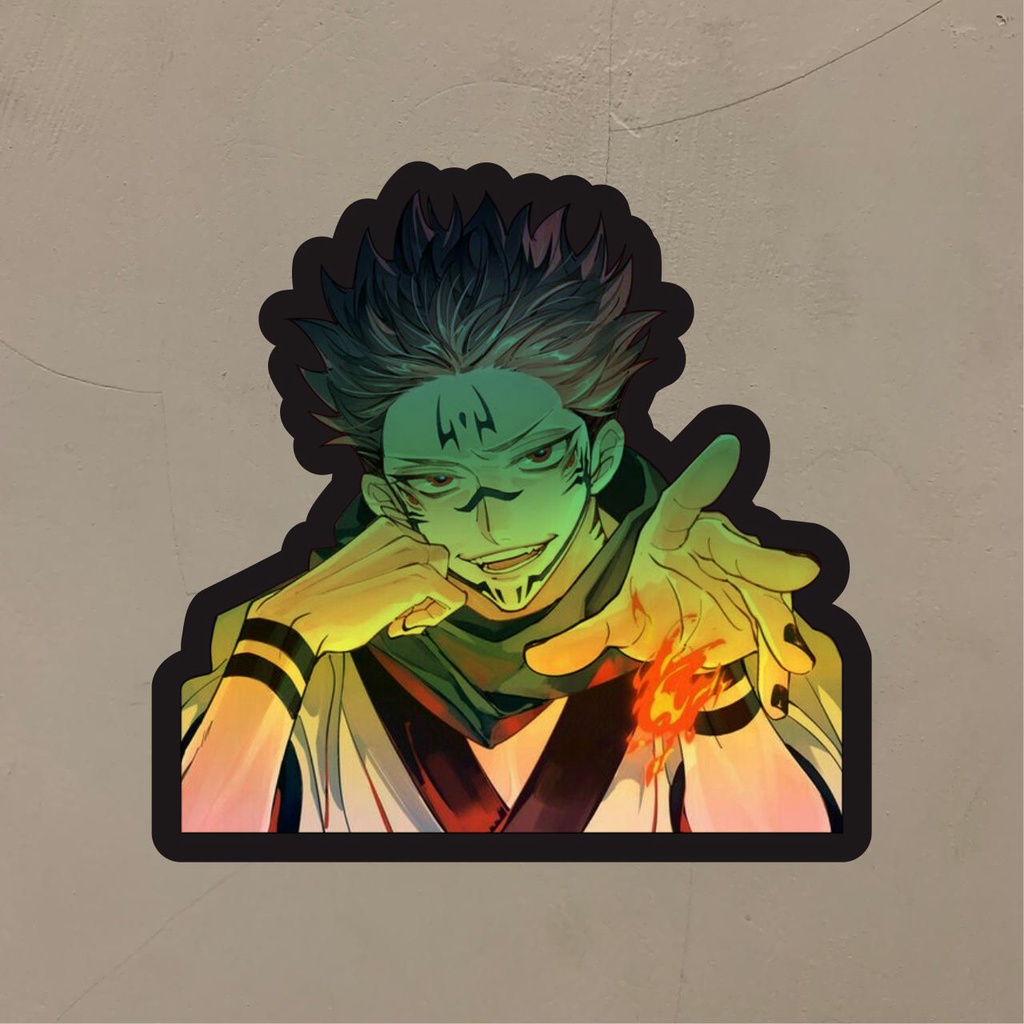 

Stiker Anime Hologram Sukuna Jujutsu Case Hp dan Laptop 7 Cm