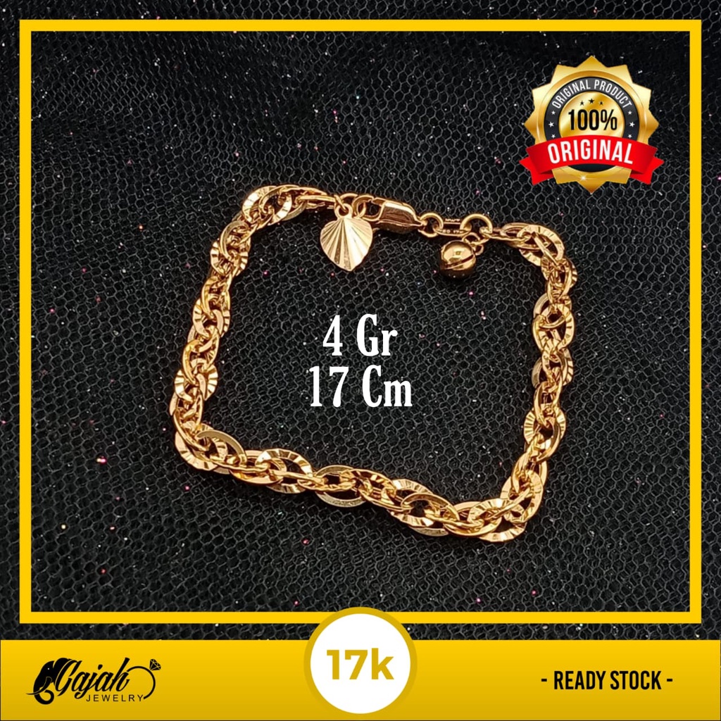 Gelang Emas 17K - 4 Gr Kadar 750 - 4525