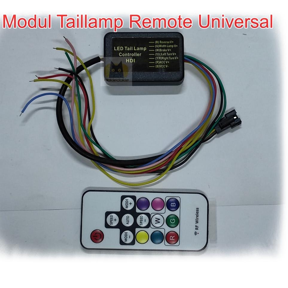★ Modul taillamp remote universal bagasi multi mode led RGB ws2811 ☟