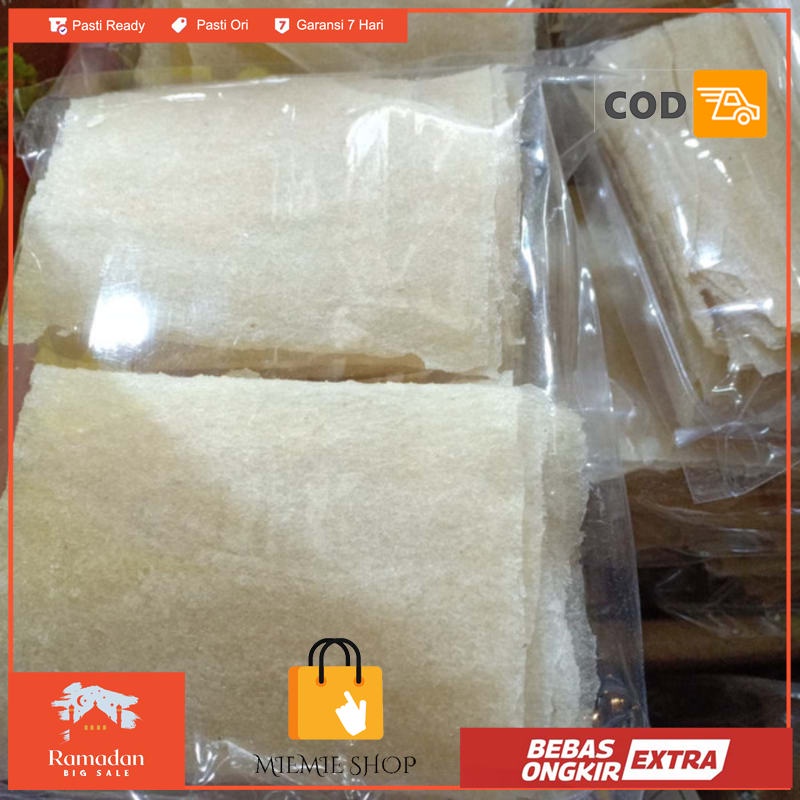 

Kerupuk gendar putih mentah 250gr kerupuk karak harga grosir murah