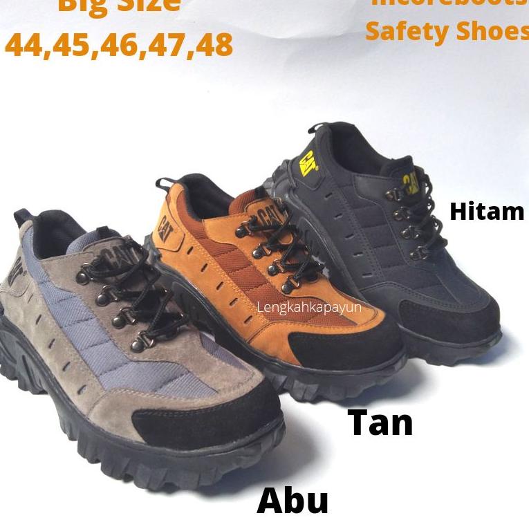 HARGA SPESIAL Sepatu Safety Pria Big Size 44 45 46 47 48 Ukuran Jumbo Ujung Besi
