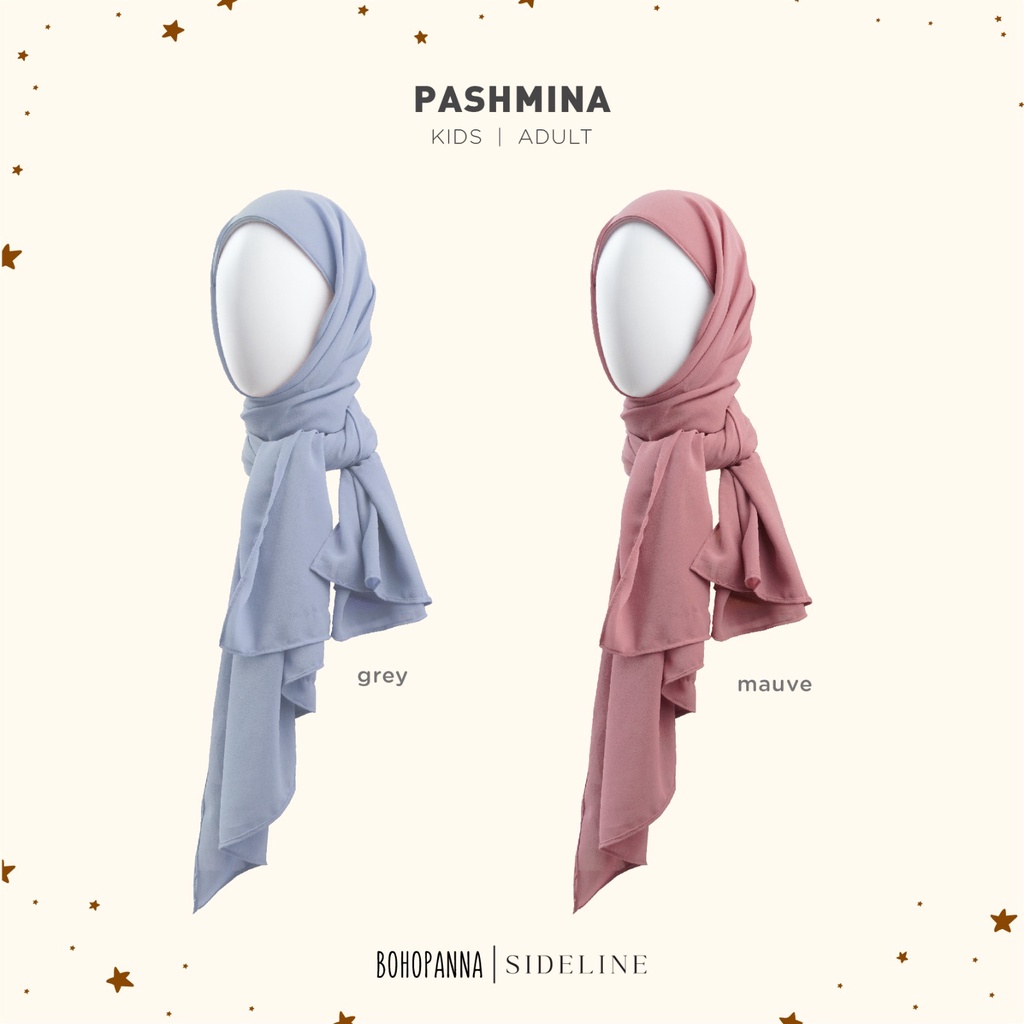 BOHOPANNA SIDELINE PASHMINA ANAK DEWASA