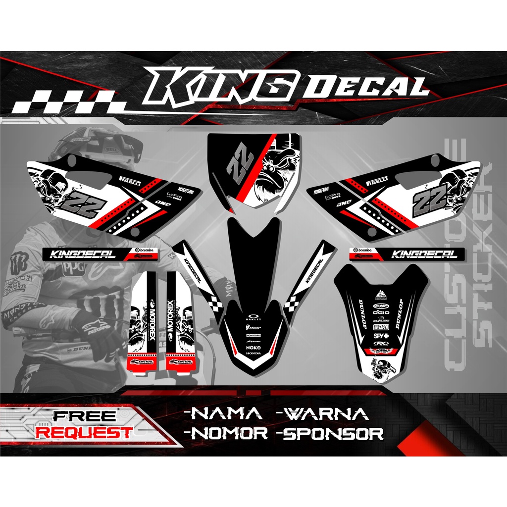 DECAL YZ 85 NEW BEBEK STIKER YZ STIKER GTX DECAL RBT STIKER RBT