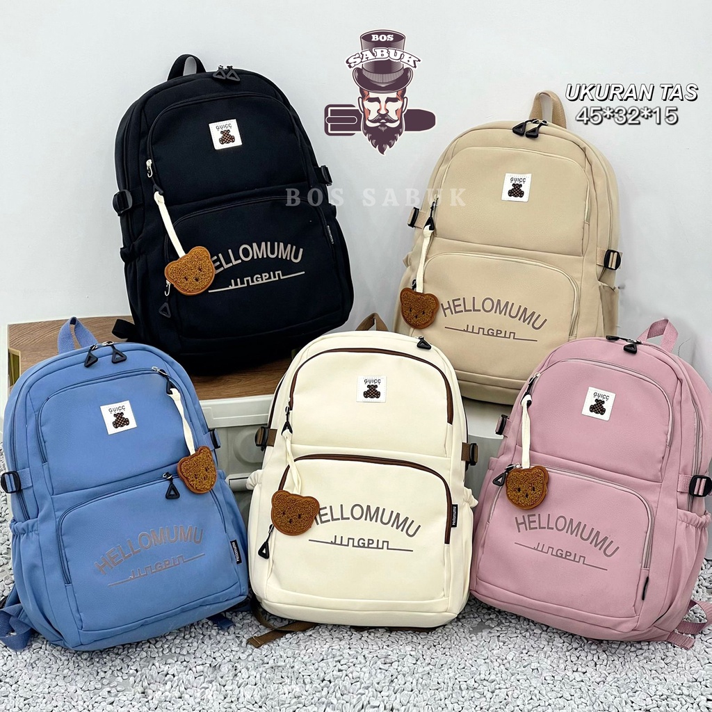 Bag Tas Ransel Wanita Ala Korea Multifungsi School Backpack Perempuan Stylish-BS292