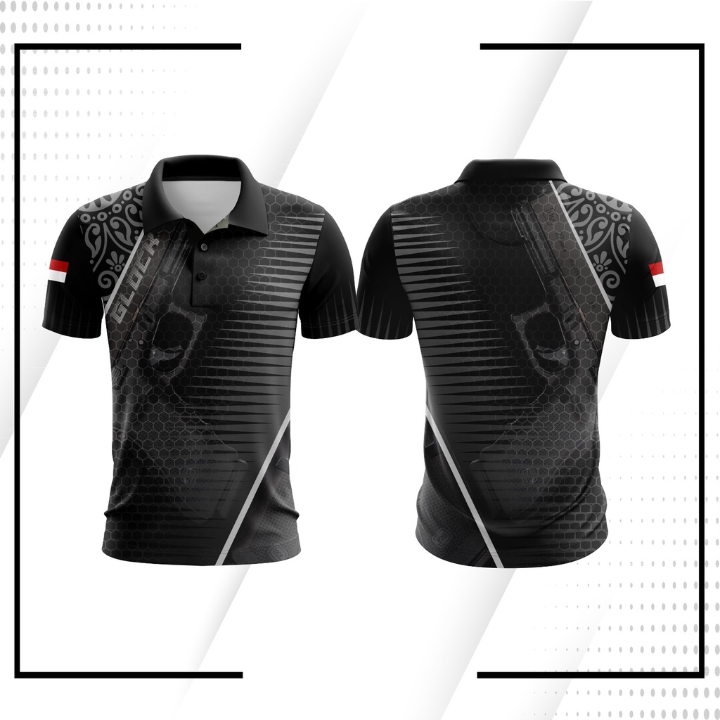 Baju Kaos Jersey Perbakin Menembak Shooting IPSC Glock Premium UV-PRO