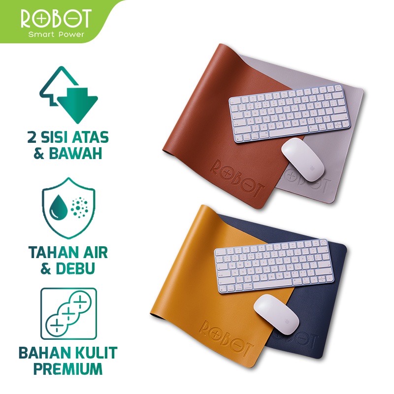 Mousepad ROBOT RP06 PU &amp; Waterprrof Material / Alas Mouse Tahan Air &amp; Tahan Debu