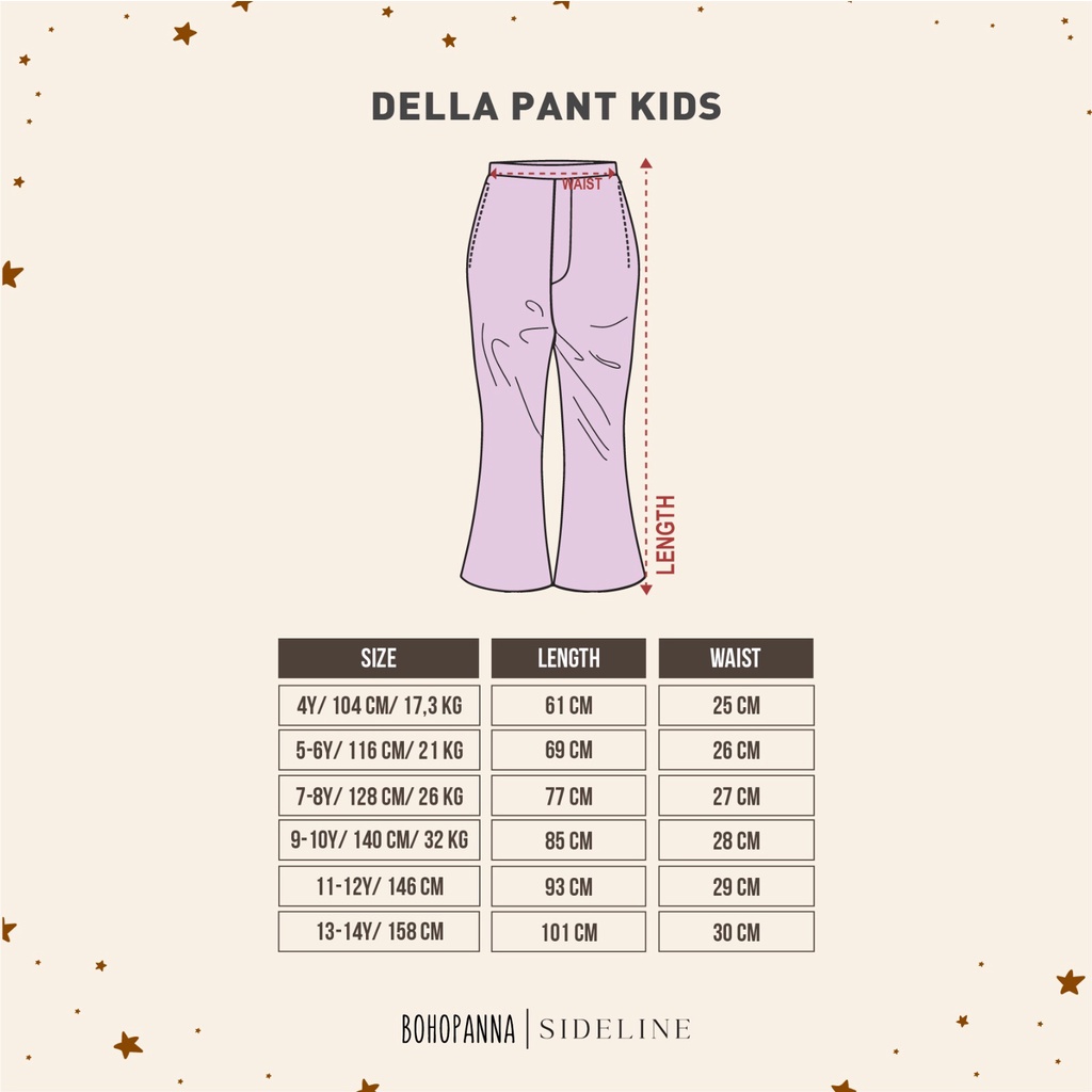 Bohopanna X Sideline - Della Pants for Kids and Adults / Celana Panjang Anak dan Dewasa
