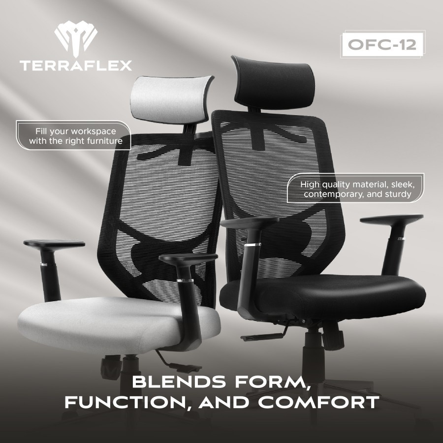 Terraflex OFC12 / OFC-12 Ergonomic Office Chair / Kursi Kantor