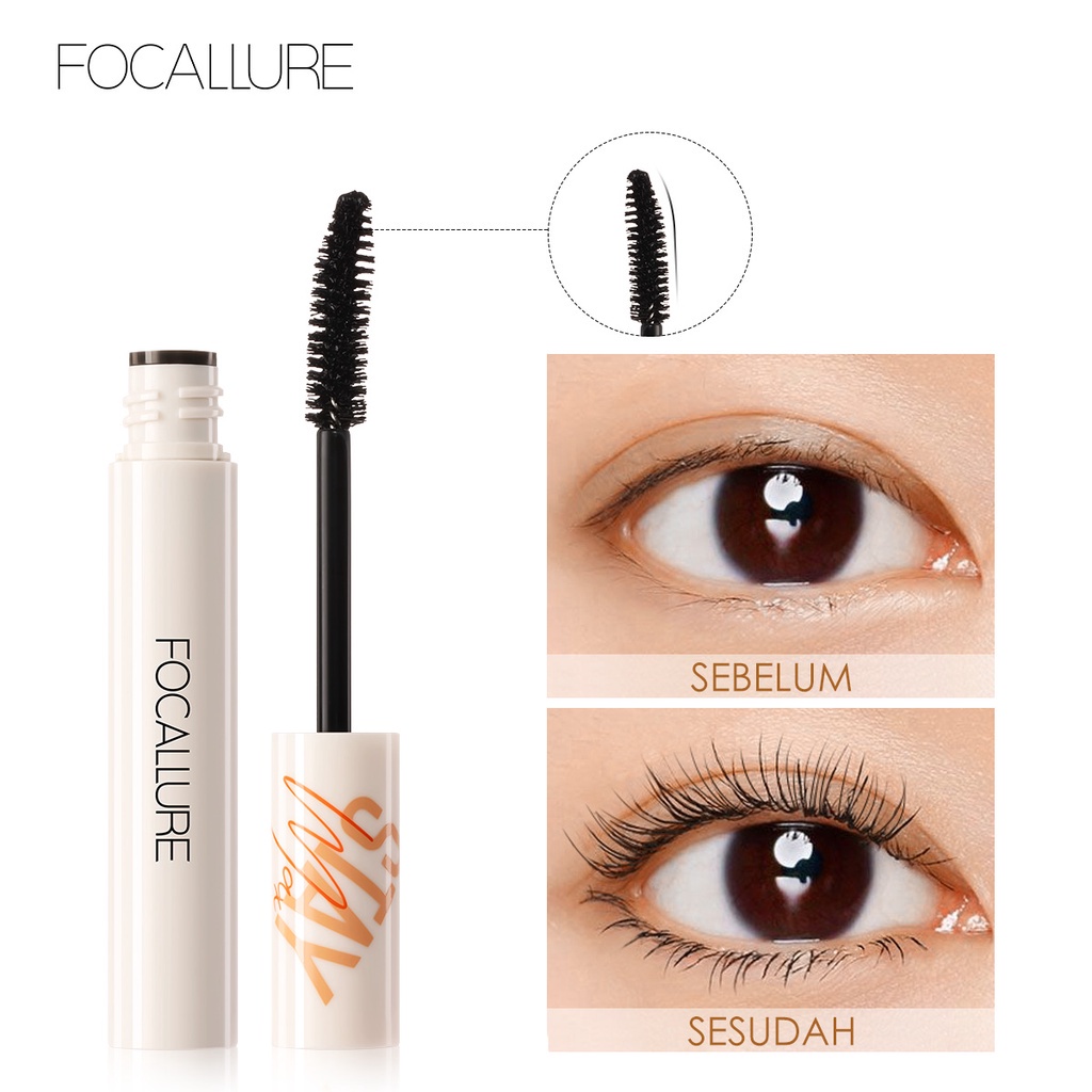 NIK - FOCALLURE Waterpoof Volumizing Mascara FA148 | Curling Thick Mascara Waterproof Black Lash Eyelash Extension Mascara