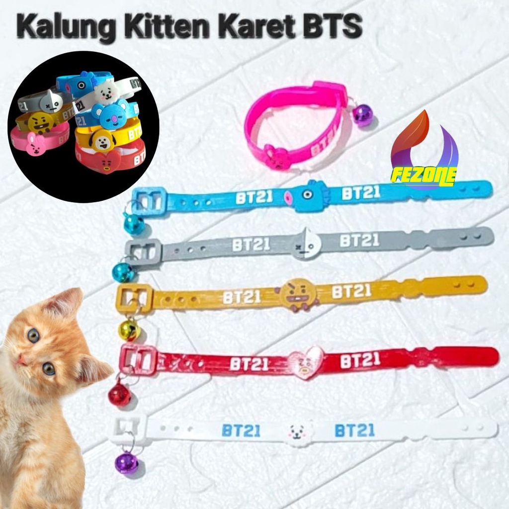 KALUNG BTS-KALUNG KUCING BTS-KALUNG UNIK KEREN AKSESORIS ACCECORIS KUCING ANJING FEZONE