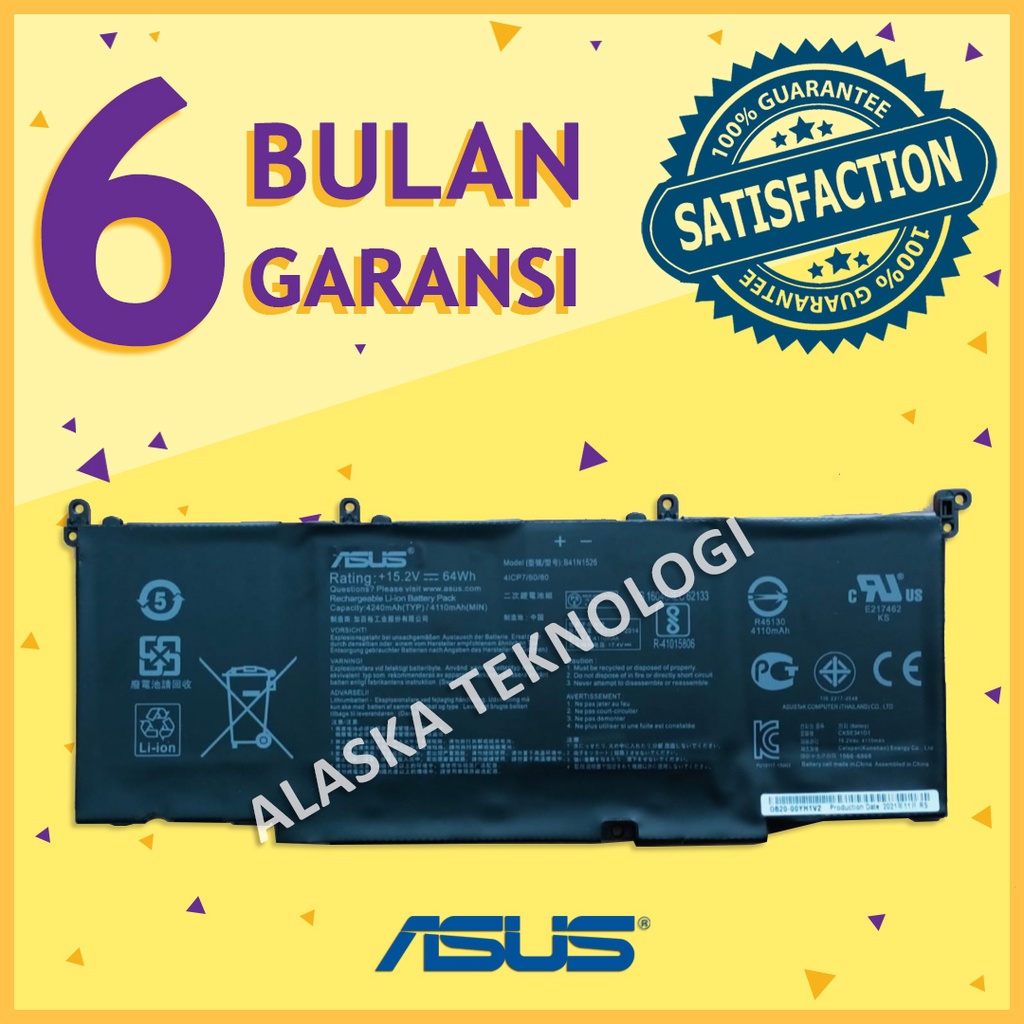 Original Baterai Laptop ASUS ROG GL502VM GL502VM-DB71 GL502VM-DB74 GL502VT-DS71 GL502VT-DS74 GL502VT