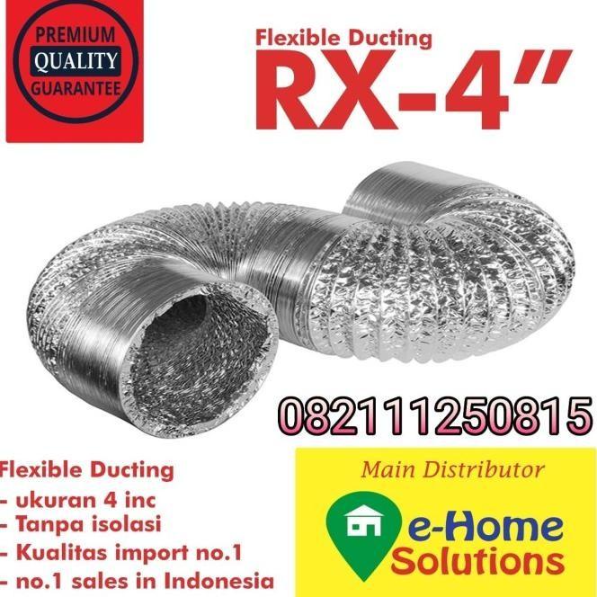 Aluminium Selang Flexible Duct Ducting 4 Inch
