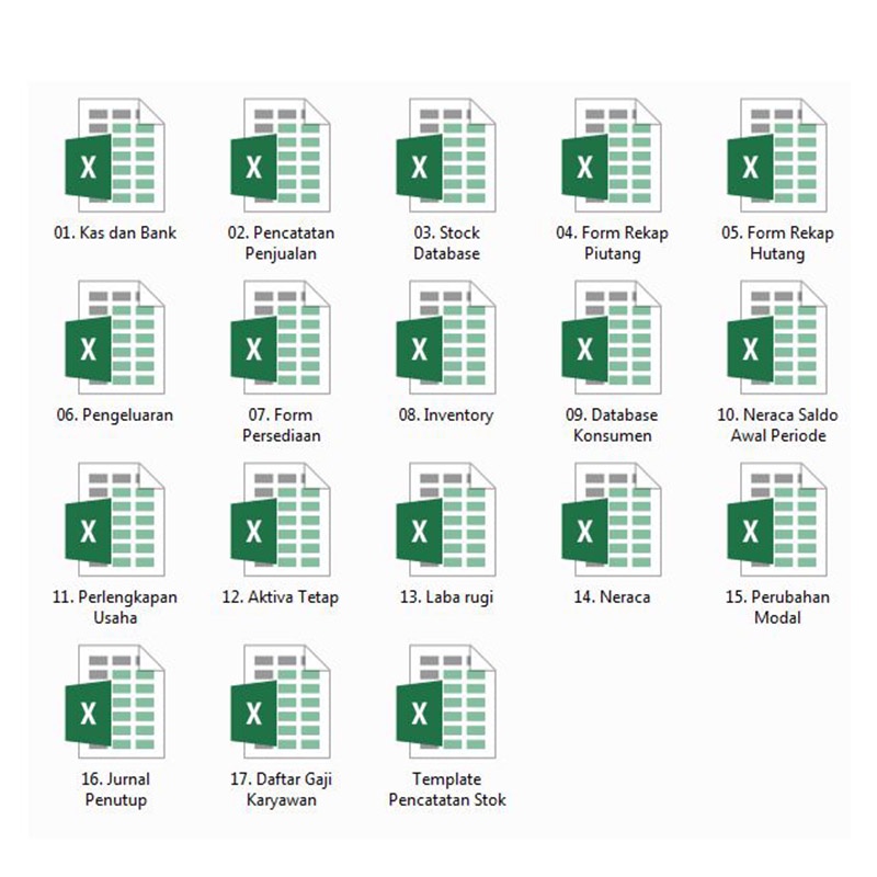 17+ TEMPLATE KEUANGAN USAHA LENGKAP Format Excel | BONUS PENCATATAN STOK PRODUK