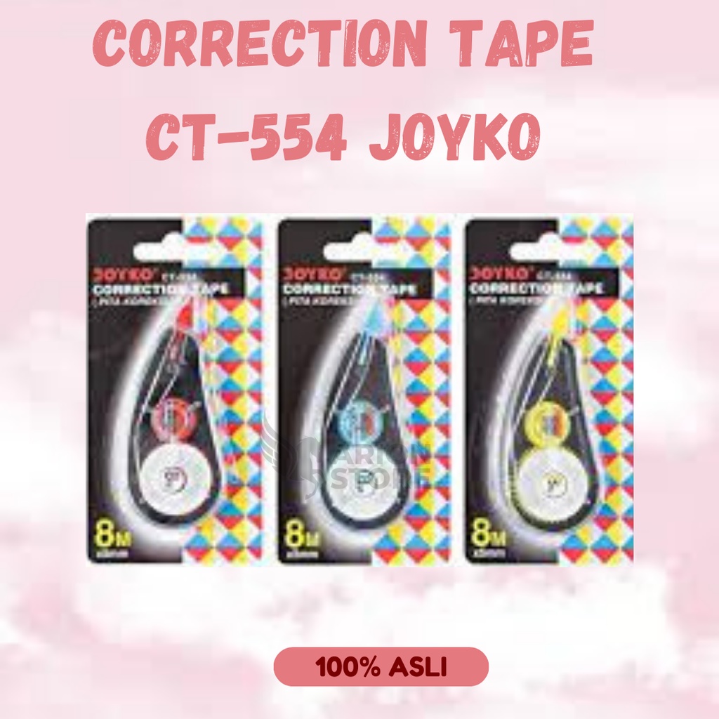 

[ARION STORE] Joyko Correction Tape CT-554 / Joyko Tip x Roll CT-554 ( 8 METER ) [PCS]