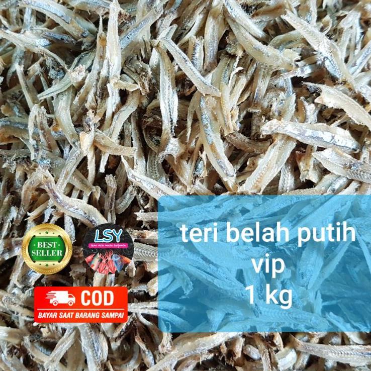 

✤ ikan asin teri belah putih vip / jengki belah vip 1kg ❈