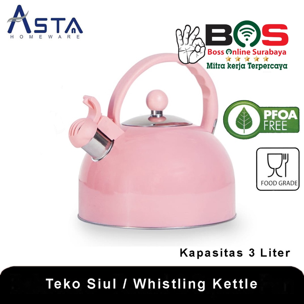 Asta ASWK 01 Teko Siul Valentina Whistling Kettle 3L
