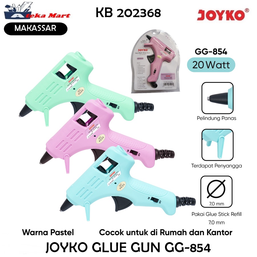 

JOYKO GLUE GUN GG-854 KECIL 7MM ALAT TEMBAK LEM
