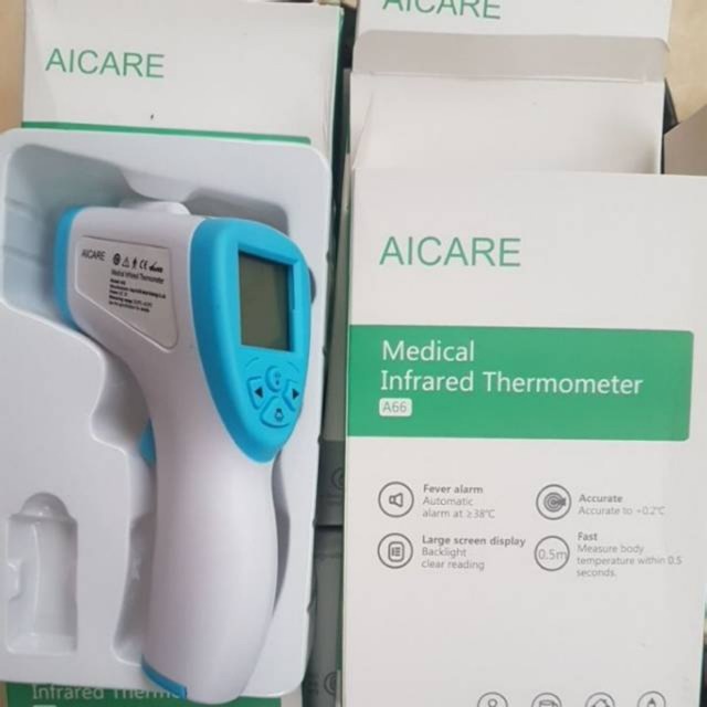 SHENAR,(COD) AICARE Thermometer infrared aicare original thermometer thermogun thermogun alat ukur suhu badan