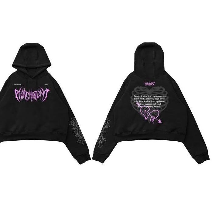 ★ HOODIE CROP ORIGINAIL PUNISMENT /JAKET PRIA/SWEATER PRIA/HOODIE OVERSIZE/HOODIE CROP ✺