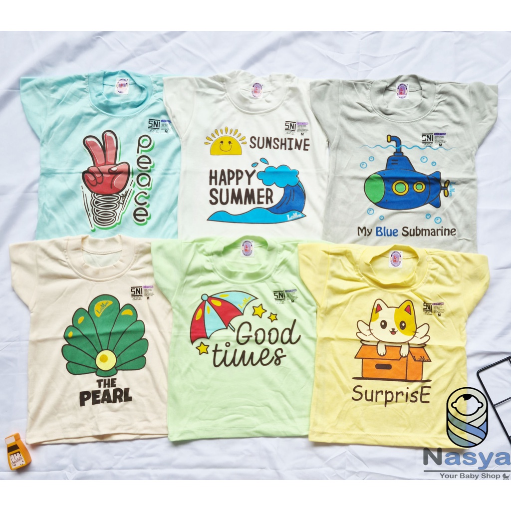[B-015a] Baju Oblong Anak Bayi Size S - SNI - Love &amp; Mom