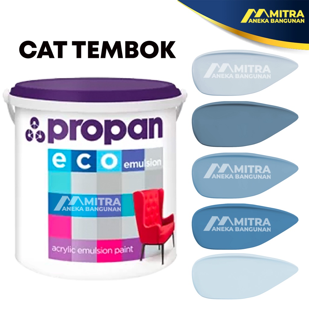 ECO EMULSION PROPAN 5 KG / CAT TEMBOK INTERIOR / BIRU TELOR ABU