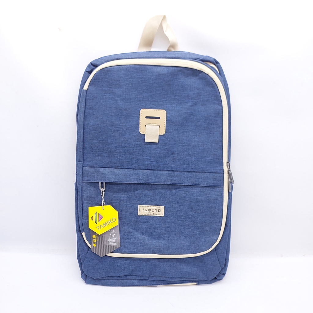 TAS LAPTOP TAMIKO JEANS 18 INCHI + USB IMPORT ORI BARU MURAH / RANSEL LAPTOP TAMIKO + SLOT UNIK RAHASIA BARU / TAS FASHION IMPORT TAMIKO ANTI MALING USB MURAH / TAS LAPTOP TAMIKO USB SELITING ANTI MALING IMPORT RUANG UNIK / STYLISH BACKPACK TAMIKO MURAH